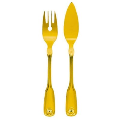 Фиш сет Венус позолоченный на 6 персон (12 предметов) Фиш сет Венус позолоченный на 6 персон (12 предметов)