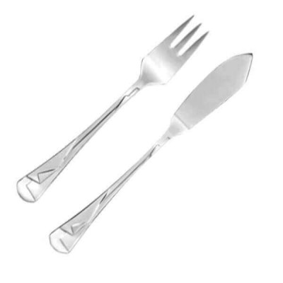 Фиш сет Кимоно на 6 персон (12 предметов) посеребренный Фиш сет Кимоно на 6 персон (12 предметов) посеребренный