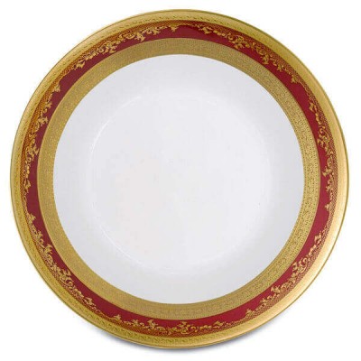 Фарфор Royal Gold - Салатники 19 cм Бордо (6 Единиц) Фарфор Royal Gold - Салатники 19 cм Бордо (6 Единиц)
