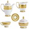 Фарфор Royal Gold - Кофейный Набор 6 Персон Кремовый (15 Единиц)
