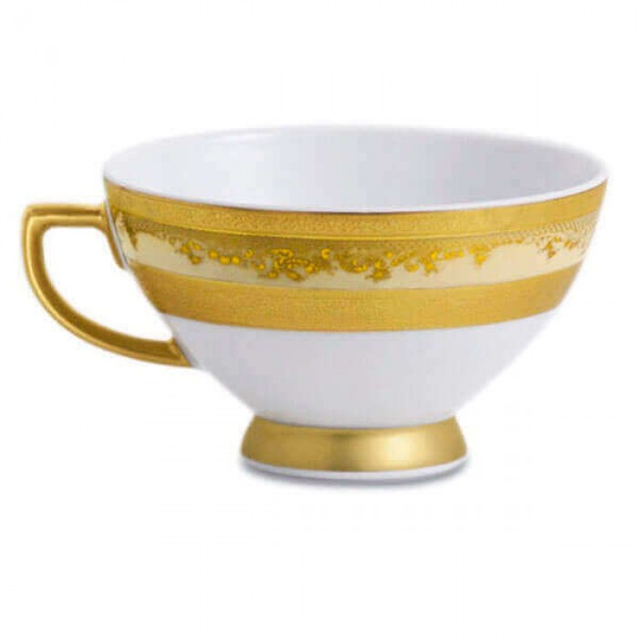 Фарфор Royal Gold - Кофейный Набор 6 Персон Кремовый (15 Единиц)