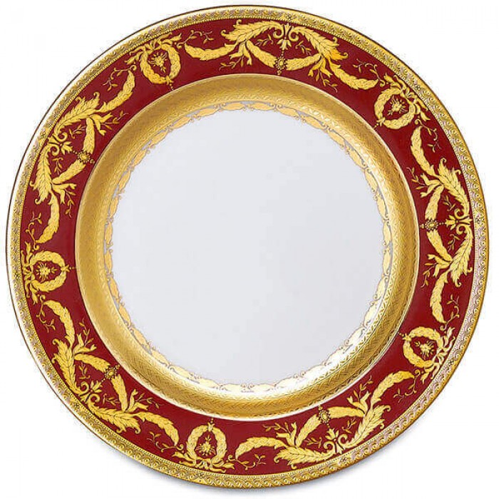 Фарфор Imperial Gold - Подставки под тарелки 32 см Бордо (6 Единиц)