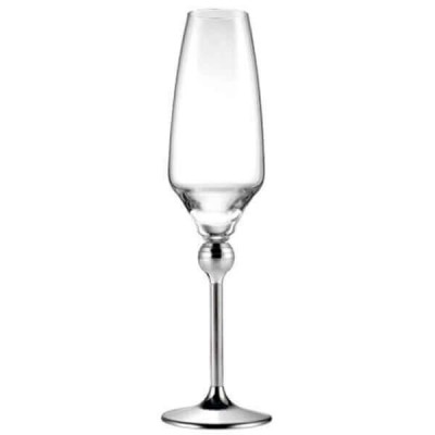 Бокалы для шампанского с металлическими ножками - 6 ед. Бокалы для шампанского с металлическими ножками - 6 ед.