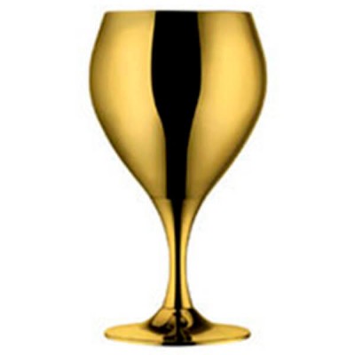 Набор из 6 шт бокалов для вина - позолота