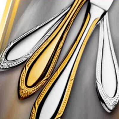 Дополнение к столовым приборам Сенатор позолоченное на 6 персон (36 предметов)