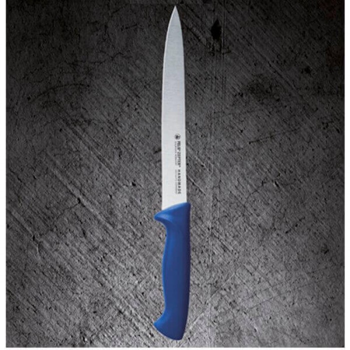 Разделочный нож для мяса - "Professional" c синей ручкой