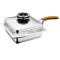 Гриллер QUADRA с одной ручкой 1,8л - 19х19см - высота 5см (с крышкой)